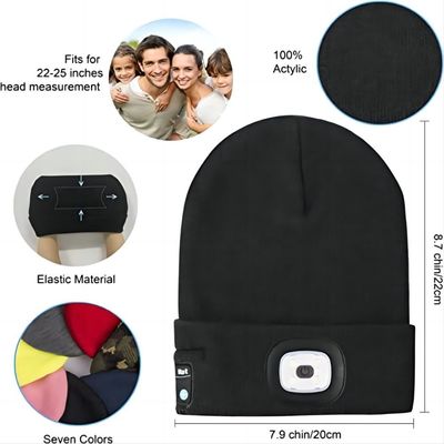 Un cappello di 4 del LED del faro cuffie di Bluetooth con i regali di compleanno senza fili delle cuffie