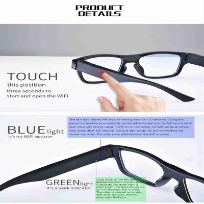 Ufficio di G5 WiFi Live Streaming Video Sunglasses For/addestramento all'aperto/insegnare/bambini
