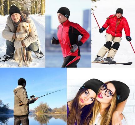 Beanie di Bluetooth per il cappello di Bluetooth degli uomini, i regali degli uomini, regali di tecnologia di Natale di Beanie Hat Black Headphones Unique delle donne