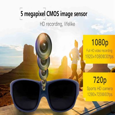 14cm x 5cm x lente di plastica di video occhiali di azione polarizzata 4cm
