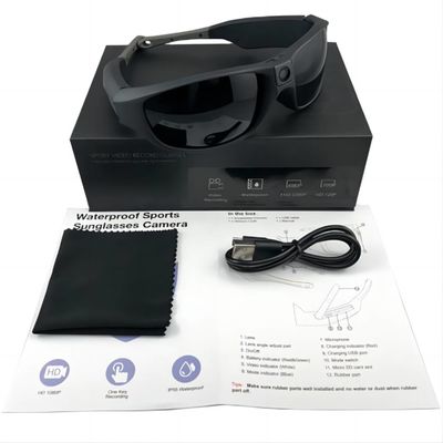 occhiali da sole della videocamera di sport della videocamera di 2.7K 30 FPS per la canoa, paracadutanti