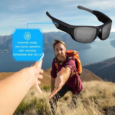 Video occhiali da sole di sport impermeabile IPX55 per il riciclaggio, alpinismo, guidare, corrente