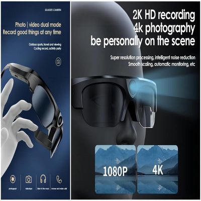 video macchina fotografica degli occhiali da sole di 3in1 Smart Bluetooth con la foto, video, audio