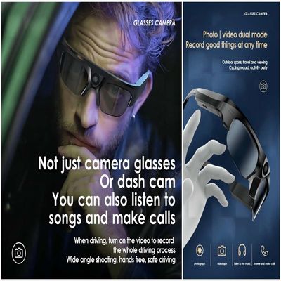 Occhiali da sole portabili di Bluetooth con le risposte del telefono del video registrazione della foto della presa