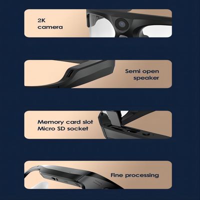 occhiali da sole per pesca, lanciante in caduta liberasi, corsa con gli sci della videocamera di 4K Bluetooth