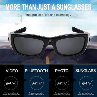 video registrazione degli occhiali da sole di 720p Bluetooth per gli sport all'aperto di camminata di golf di trekking