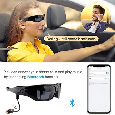 video registrazione degli occhiali da sole di 720p Bluetooth per gli sport all'aperto di camminata di golf di trekking