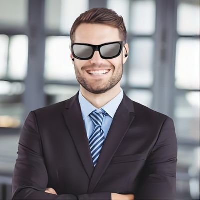 video occhiali da sole per la foto di sport all'aperto che prende, registranti, musica di 1080P HD Bluetooth