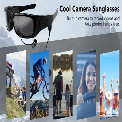 video occhiali da sole per la foto di sport all'aperto che prende, registranti, musica di 1080P HD Bluetooth