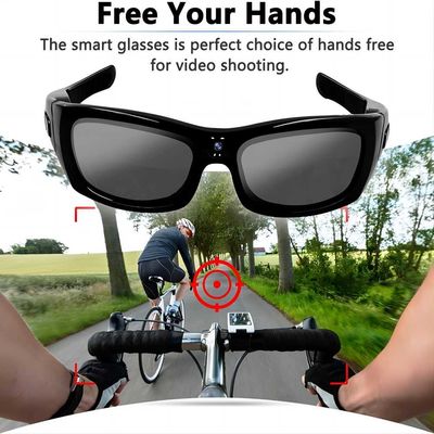 video occhiali da sole per la foto di sport all'aperto che prende, registranti, musica di 1080P HD Bluetooth