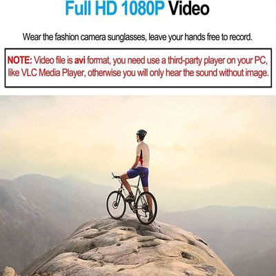 gli occhiali da sole di Bluetooth della videocamera 720P con musica di chiamate di risposta godono di