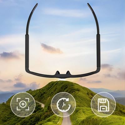 carta di registrazione di deviazione standard della macchina fotografica degli occhiali da sole 1080P della spia di 5M Pixels Hidden Video micro