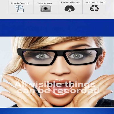 Scheda di memoria incorporata nascosta sicurezza 32G della macchina fotografica Sunglasses1080P a comando a tocco
