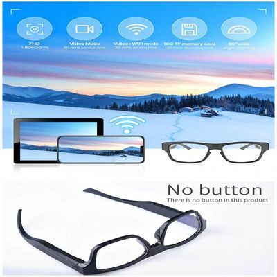 Macchina fotografica all'aperto di Mini Security Camera Glasses Wireless mani libere alla registrazione 1080P