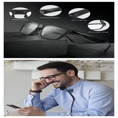 Macchina fotografica all'aperto di Mini Security Camera Glasses Wireless mani libere alla registrazione 1080P