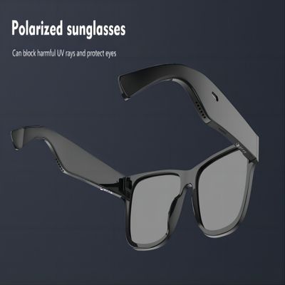 Occhiali da sole anti Ray Lenses Connect With Phone blu di Bluetooth di musica senza fili video