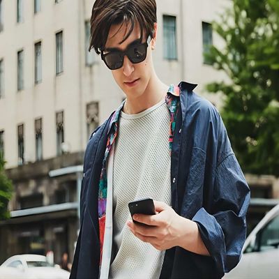 Occhiali da sole anti Ray Lenses Connect With Phone blu di Bluetooth di musica senza fili video