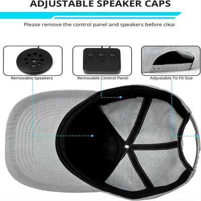 Cappello con il cappuccio astuto senza fili del telefono a mani libere del cappello regolabile del bluetooth dell'altoparlante di Bluetooth per lo sport all'aperto