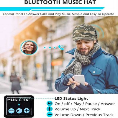 Il suono ad alta fedeltà del berretto da baseball di Bluetooth con 24 ore di musica gode del tempo per alpinismo, gli sport maratona, il golf