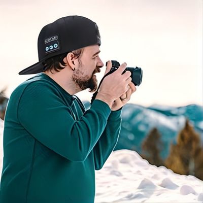 Cappello senza fili dell'altoparlante del bluetooth, Washable+ regolabili con il suono AD ALTA FEDELTÀ per lo sport di baseball, pattinante sul ghiaccio sport all'aperto ecc