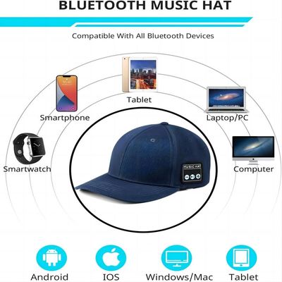 Cappello unisex del bluetooth con l'altoparlante doppio, mano-lavaggio, cappello ricaricabile di musica che immagazzina gli stuffers per le ragazze ed i ragazzi