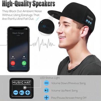 Lavaggio della mano del bluetooth dell'audio di sport altoparlante mobile del cappuccio e regolabile smontabili per baseball, pattino, ciclismo
