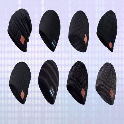 Godere doppio di musica degli altoparlanti di B5 Bluetooth 5,0 Beanie Hat With Wireless Headphone