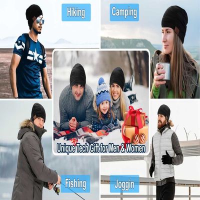 Viview Beanie Music Hat con il cappello regolabile del bluetooth dell'altoparlante del bluetooth per gli sport all'aperto corsa con gli sci, caccia di inverno