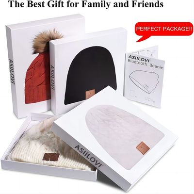 Pattinare facendo un'escursione le telefonate libere di Bluetooth Beanie Hat Music Playing Hands di guida