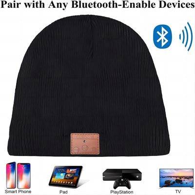Pattinare facendo un'escursione le telefonate libere di Bluetooth Beanie Hat Music Playing Hands di guida