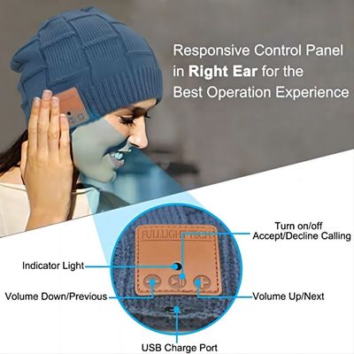 Stereotipia senza fili del cappello HD di Bluetooth della lana sviluppata in Mic Christmas Electronic Gifts