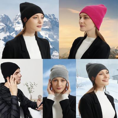 Bluetooth Beanie Hat Knit Music Hat senza fili per il riciclaggio, pattinaggio artistico, facente un'escursione
