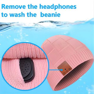 Cuffie Bluetooth Beanie Hat Music Listening Warm di Wrieless antivento