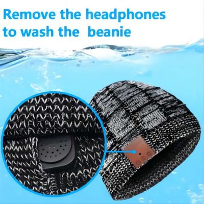 Inverno, facendo un'escursione, scalando, Bluetooth pareggiante Beanie Hat With Wireless Headset BT5.0