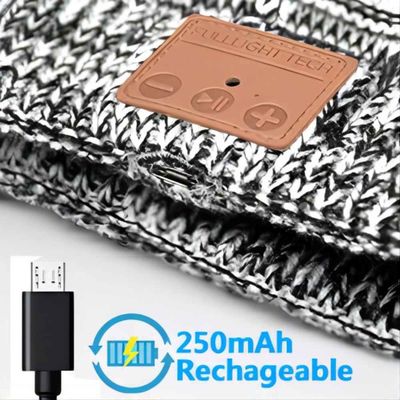 Inverno, facendo un'escursione, scalando, Bluetooth pareggiante Beanie Hat With Wireless Headset BT5.0
