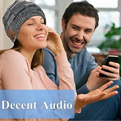 Inverno, facendo un'escursione, scalando, Bluetooth pareggiante Beanie Hat With Wireless Headset BT5.0