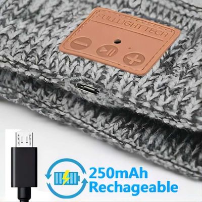 Inverno, facendo un'escursione, scalando, Bluetooth pareggiante Beanie Hat With Wireless Headset BT5.0