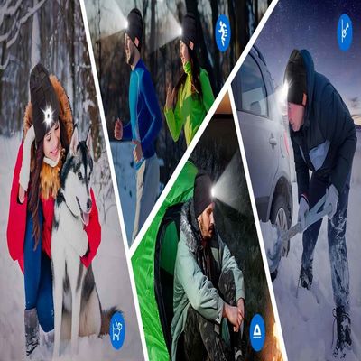 Notte di camminata di notte che pareggia playback di musica della lampada di Bluetooth Beanie Hat LED