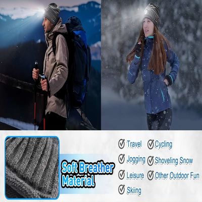 Cappuccio della torcia elettrica di Bluetooth della batteria di Rechargable per la neve della pala di pesca di notte