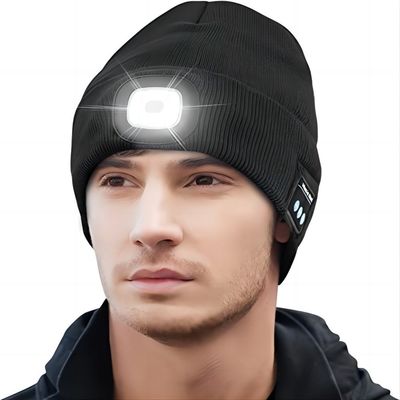Un cappello di 4 del LED del faro cuffie di Bluetooth con i regali di compleanno senza fili delle cuffie