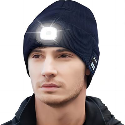 Cappello delle cuffie di Bluetooth dei regali di Natale degli anni dell'adolescenza delle donne degli uomini con Headtorch