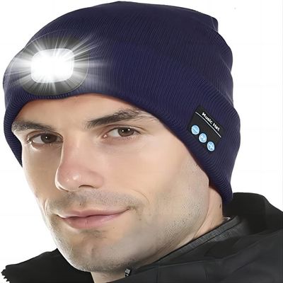 Cappello delle cuffie di Bluetooth dei regali di Natale degli anni dell'adolescenza delle donne degli uomini con Headtorch