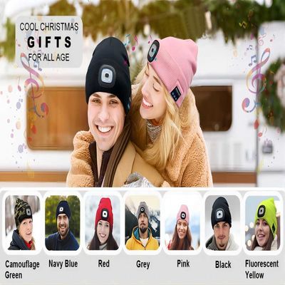 Playback LED Beanie With Light Hands Free di musica che richiede registrare pesca di tramonto