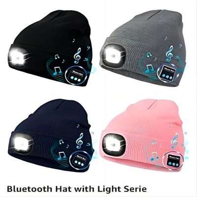 Playback LED Beanie With Light Hands Free di musica che richiede registrare pesca di tramonto