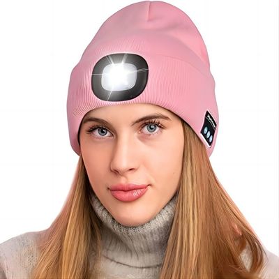 Playback LED Beanie With Light Hands Free di musica che richiede registrare pesca di tramonto