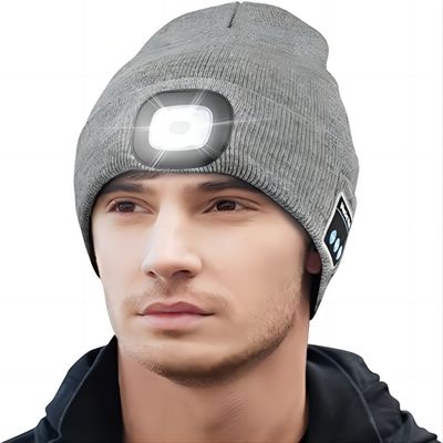 Il LED tricotta il tempo del gioco del cappello 12hours delle cuffie di Bluetooth costruito in microfono