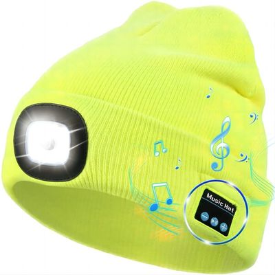 Cappello delle cuffie di Bluetooth del cappuccio di musica del faro del LED per il Natale, compleanni, uomini