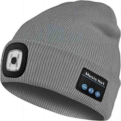 Il cappello del Beanie LED di Bluetooth libera le vostre mani ad illuminazione della torcia elettrica di risposte del telefono di musica