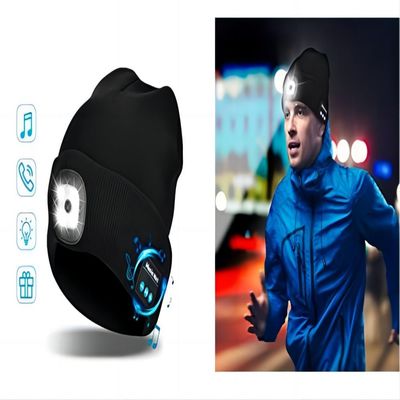 Risposte del telefono di musica del cappello delle cuffie di Bluetooth della torcia elettrica per funzionamento di notte