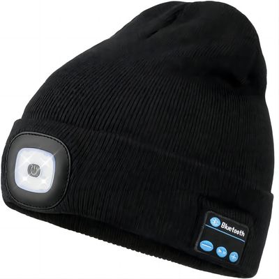 Risposte del telefono di musica del cappello delle cuffie di Bluetooth della torcia elettrica per funzionamento di notte
